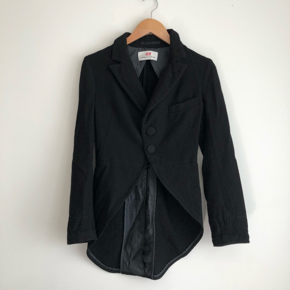 Comme des Garcons for H&M Black Wool Tuxedo Jacket